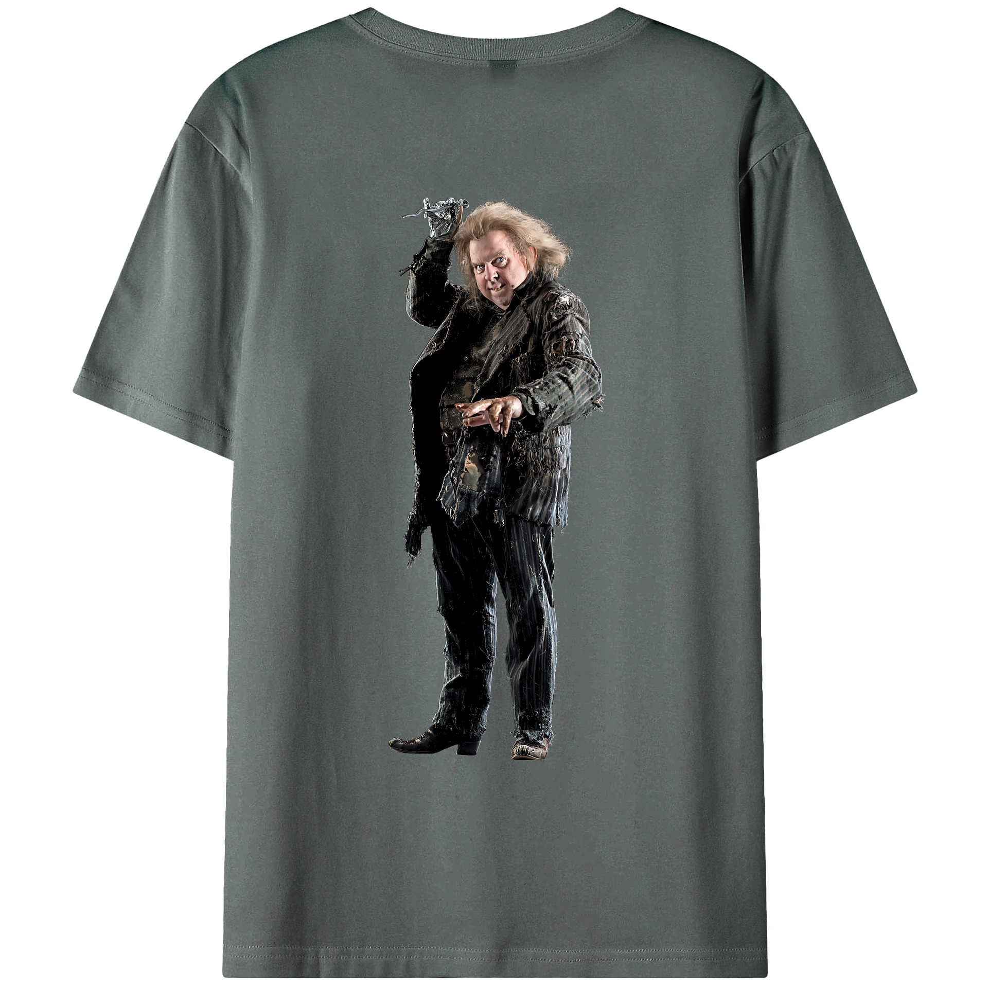 （画像用） Harry Potter ハリー・ポッターシリーズ 綿100％ メンズ半袖Tシャツ（バックプリント） 通気性